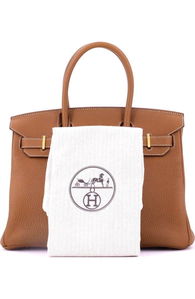 Pre-Owned Hermes Birkin Handbag Brown Togo with Gold Hardware 30, Alternate, color, Gold