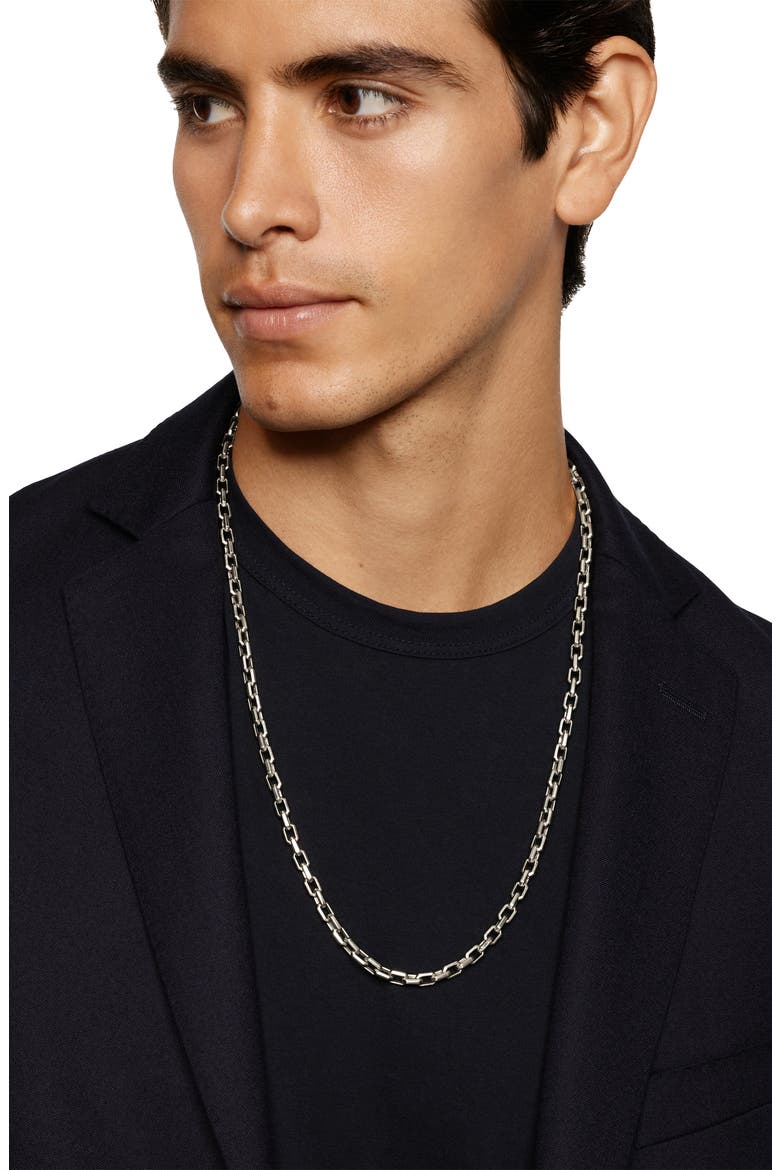 Men's Streamline® Heirloom Chain Link Necklace in Sterling Silver, 5.5mm, Alternate, color, STERLING SILVER