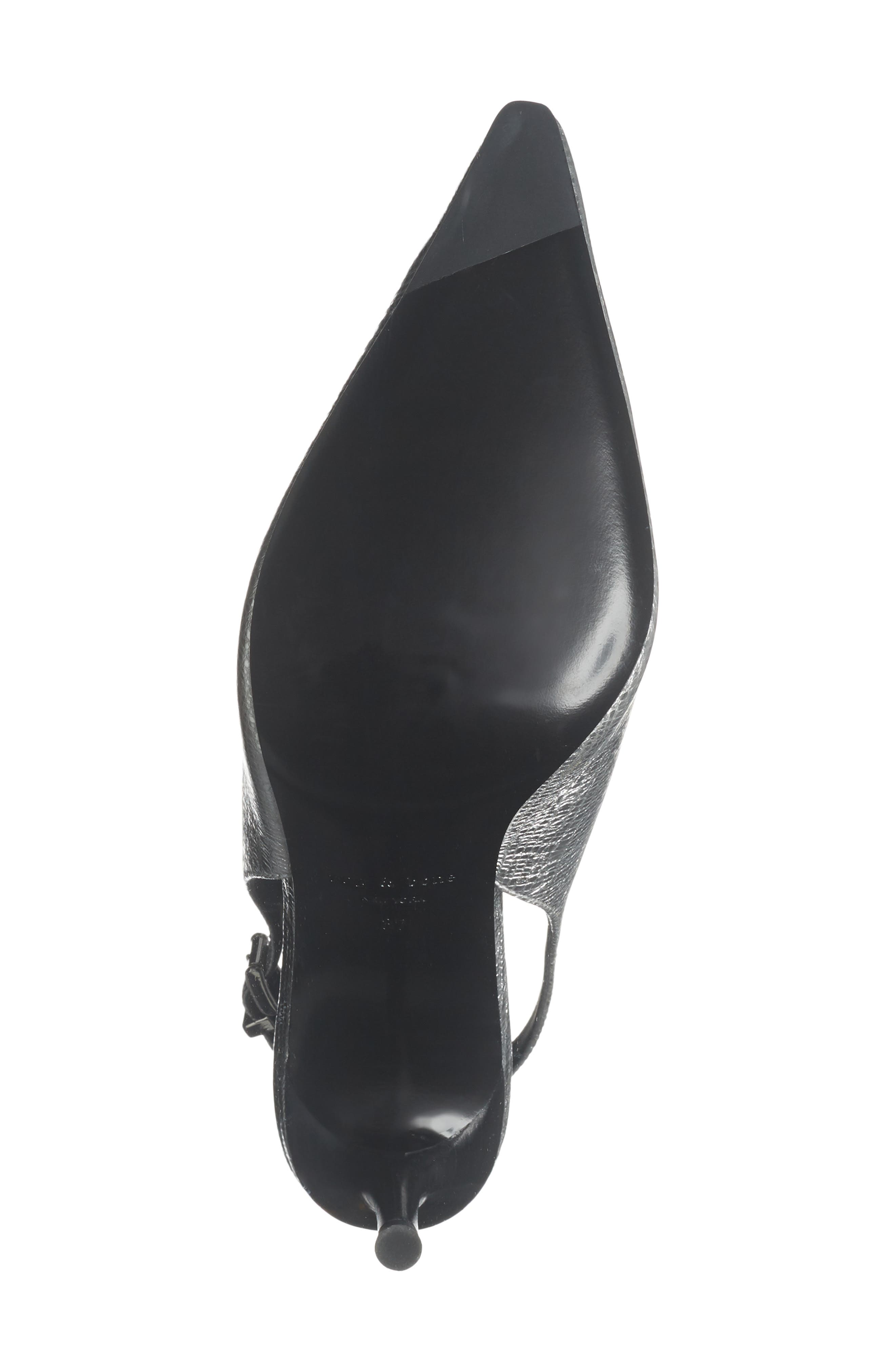 Mercer Pointed Toe Slingback Pump, Alternate, color, SILVER