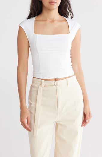 Elodie Double Lined Square Neck T-Shirt