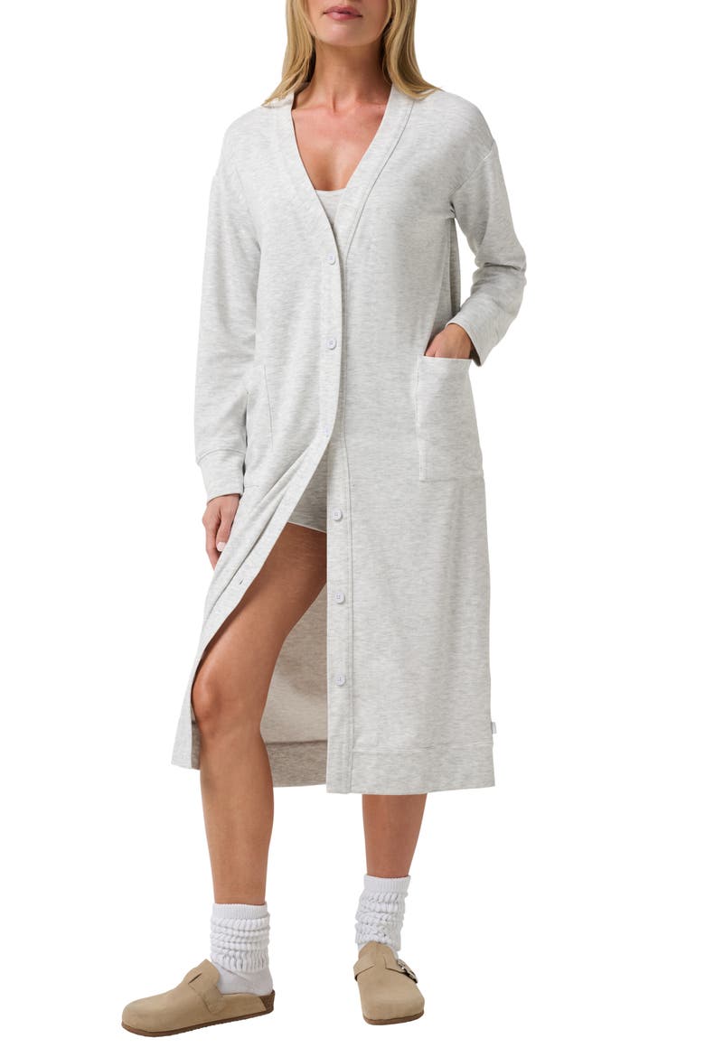 Cloud Long Cardigan, Main, color, HEATHER LIGHT GREY