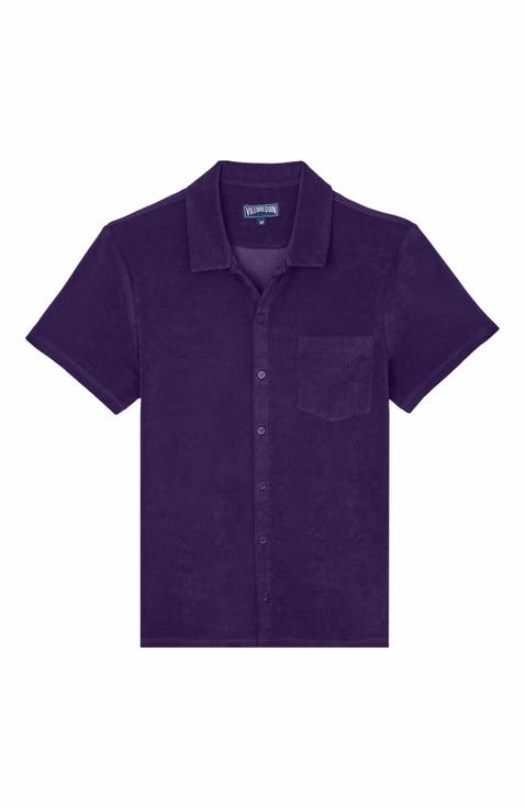 Men's Solid Organic Terry Short Sleeve Shirt
