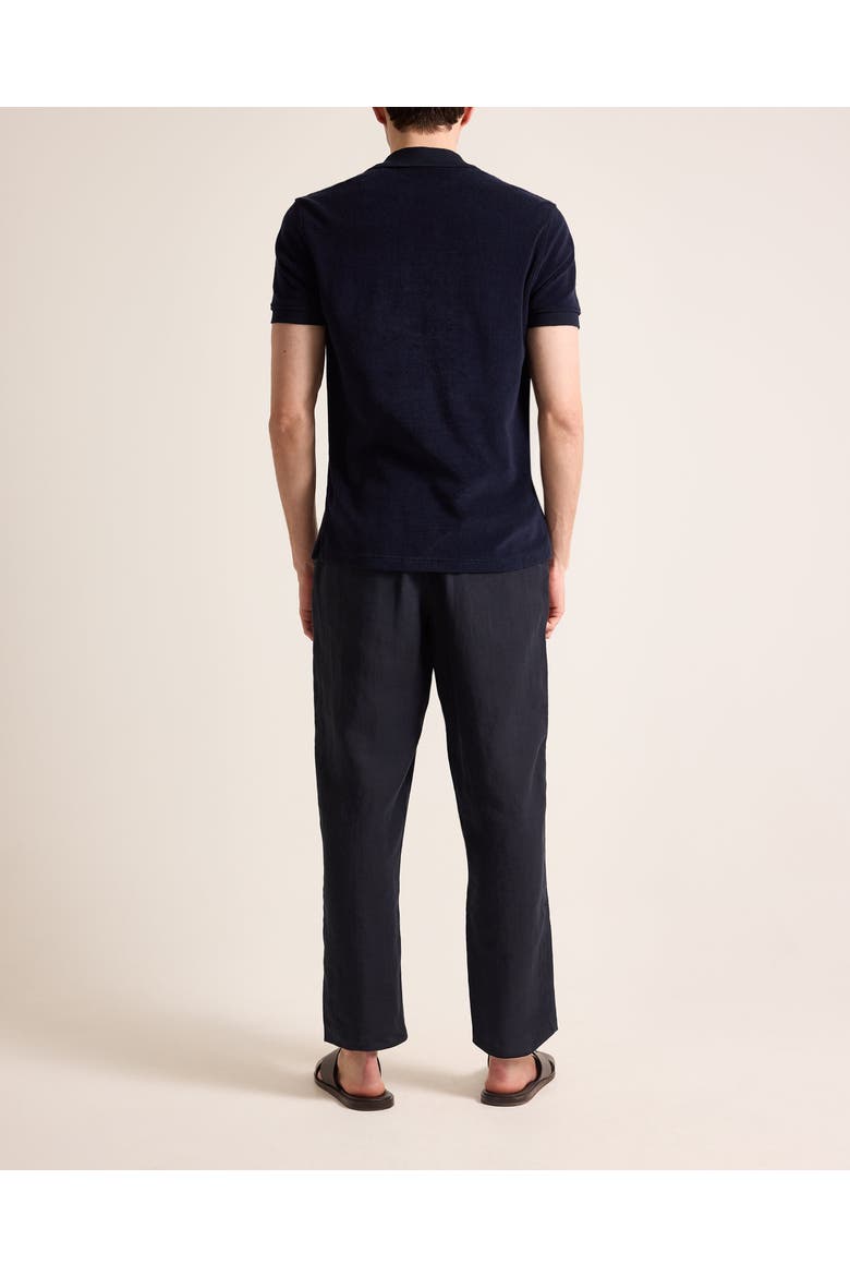 Bruno Towelling Classic Fit Towelling Polo, Alternate, color, NIGHT IRIS