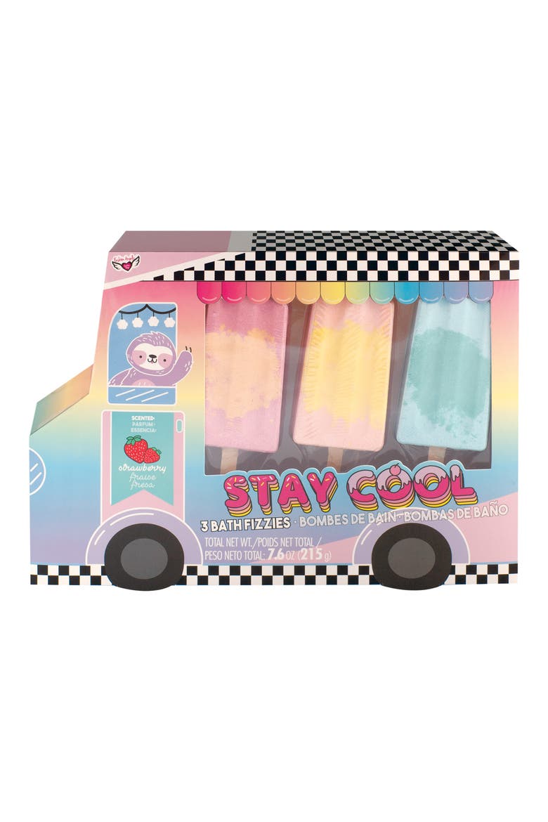 Stay Cool 3-Pack Ice Pop Bath Fizzies, Alternate, color, MULTI