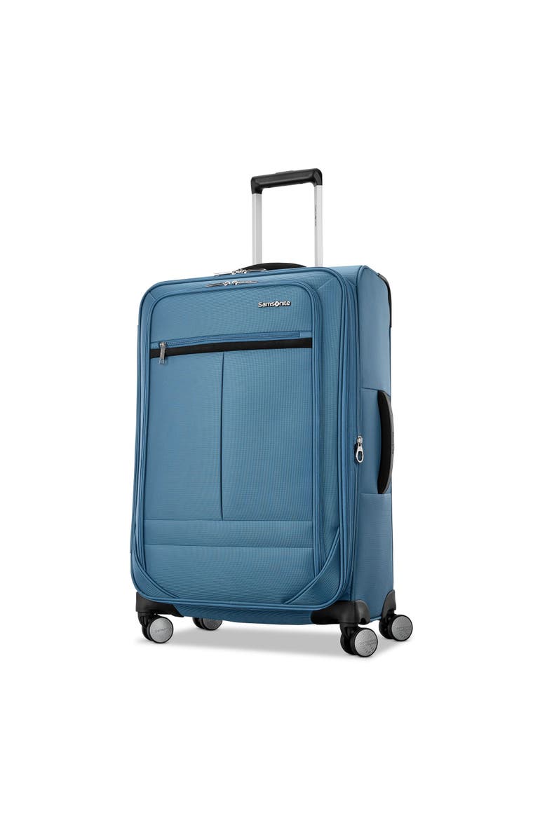 Element Softside Expandable 25" Medium Checked Spinner Luggage, Main, color, Captains Blue