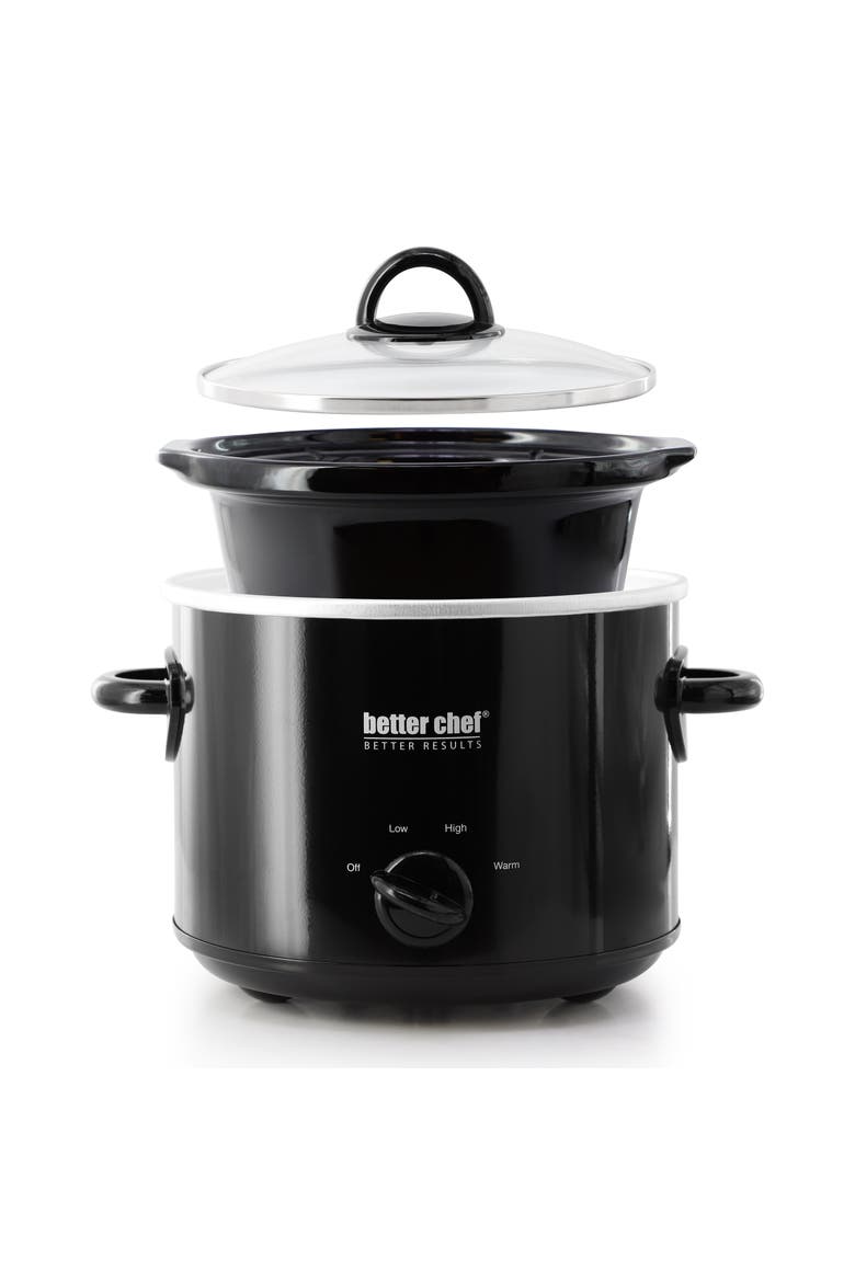 3 Quart Slow Cooker with Removable Stoneware Crock, Alternate, color, Black