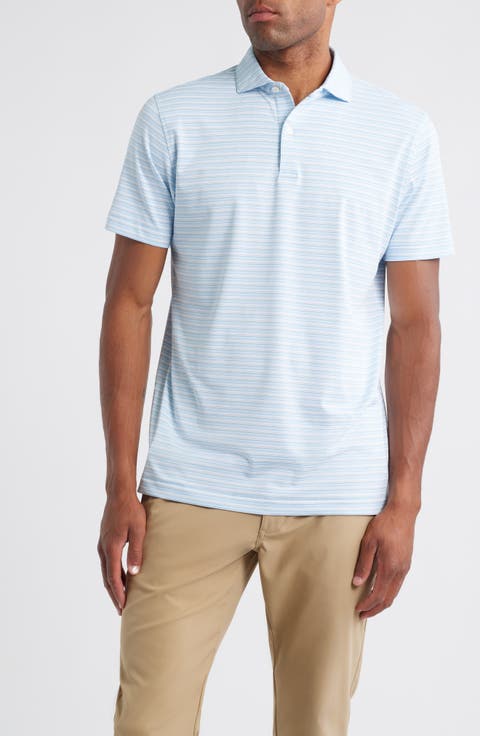 Chase Stripe Performance Jersey Polo