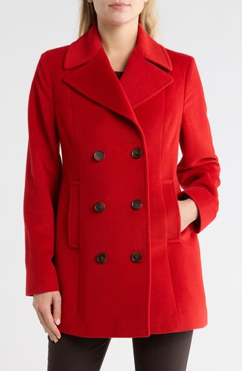 Fleurette Classic Wool Blend Peacoat Nordstromrack