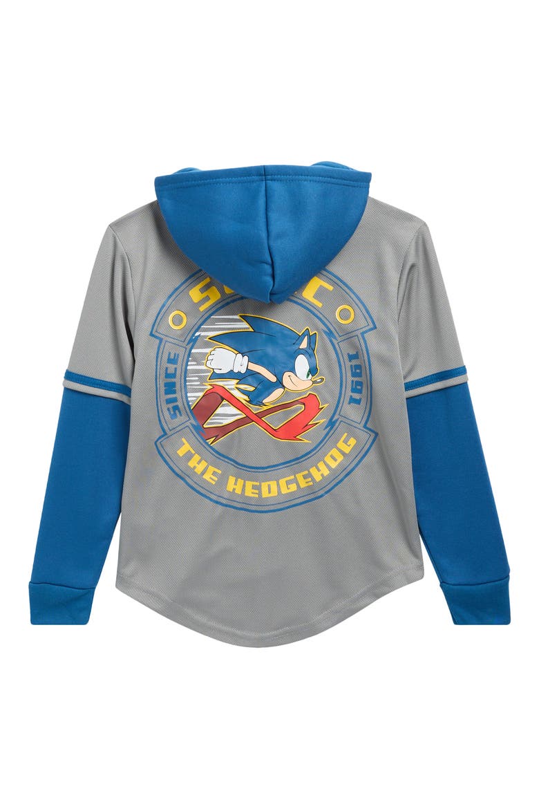 Kids' Sonic Twofer Hoodie, Alternate, color, GREY/ VINTAGE NAVY