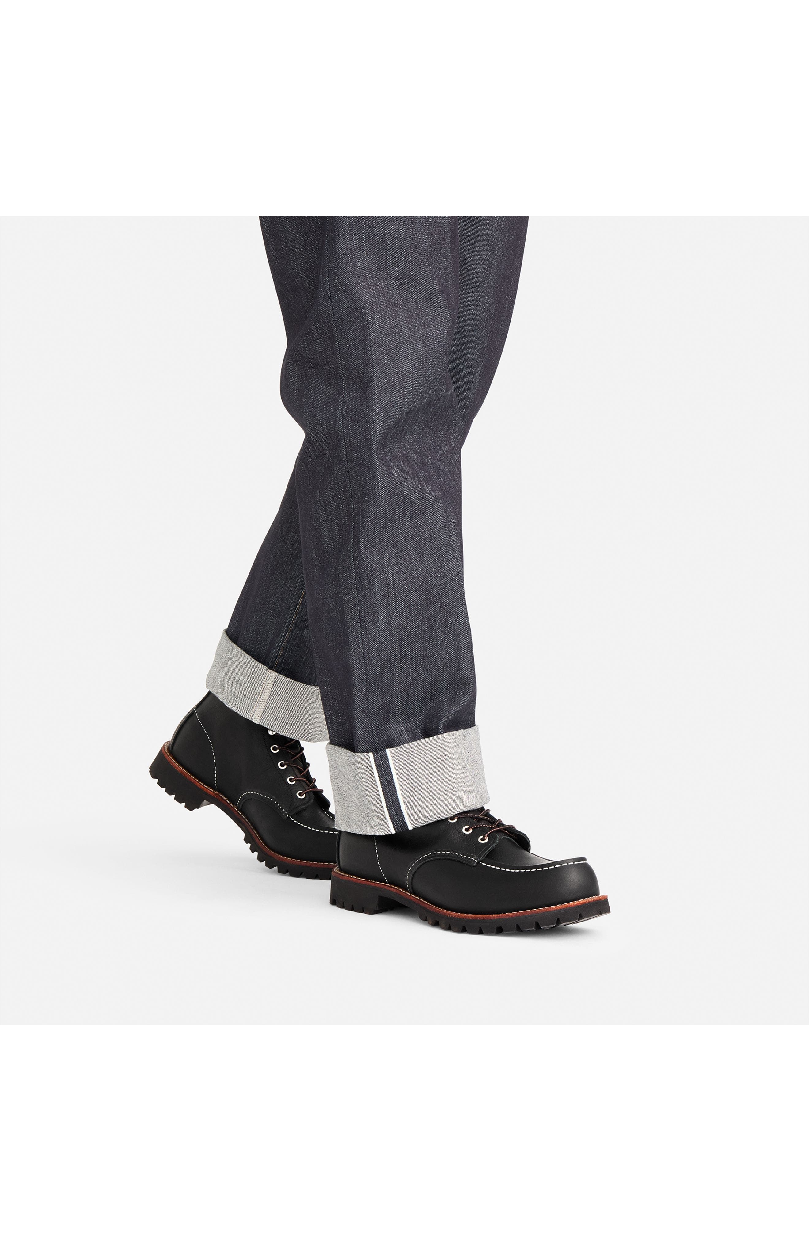 Red Wing Heritage Roughneck Oil Slick Leather Boot, Alternate, color, Black Oil Slick