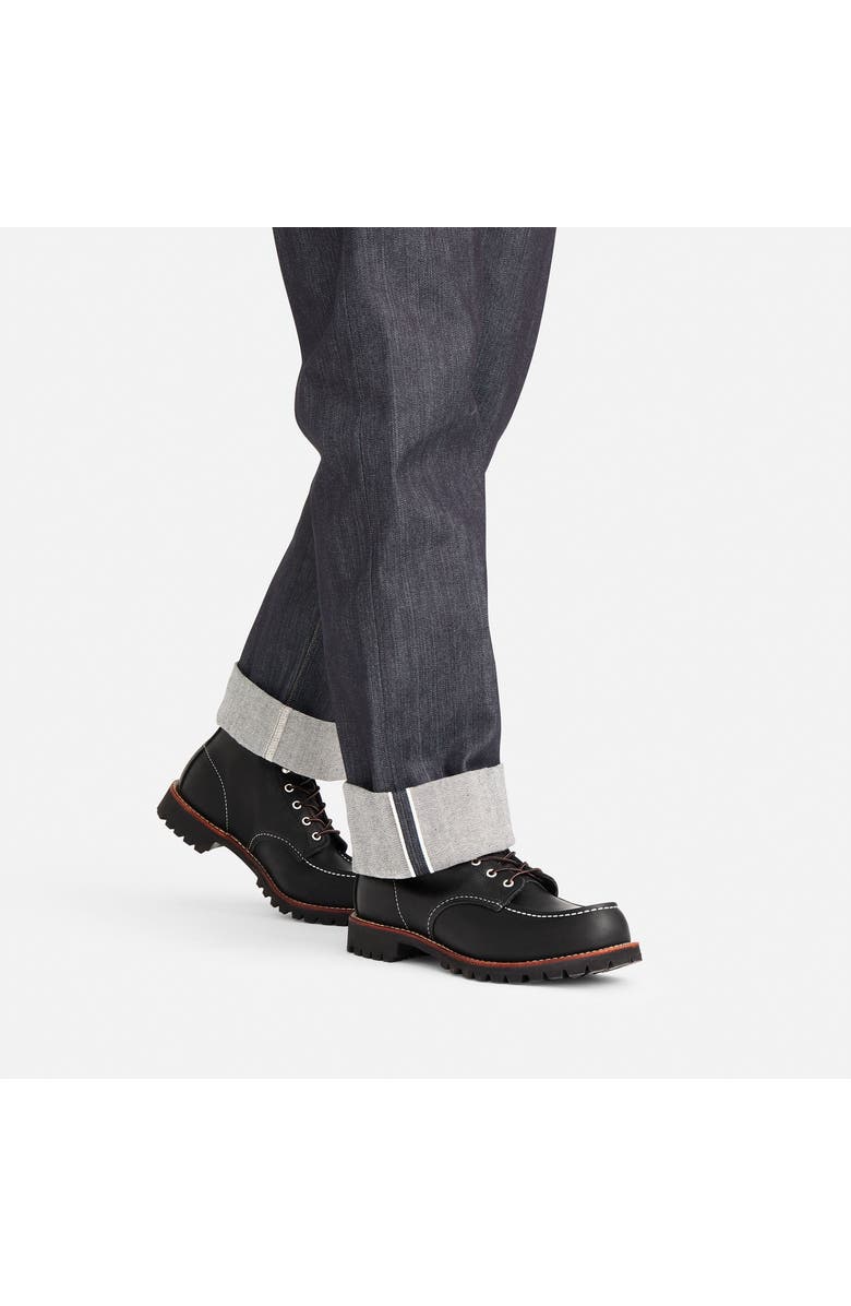 Red Wing Heritage Roughneck Oil Slick Leather Boot, Alternate, color, Black Oil Slick