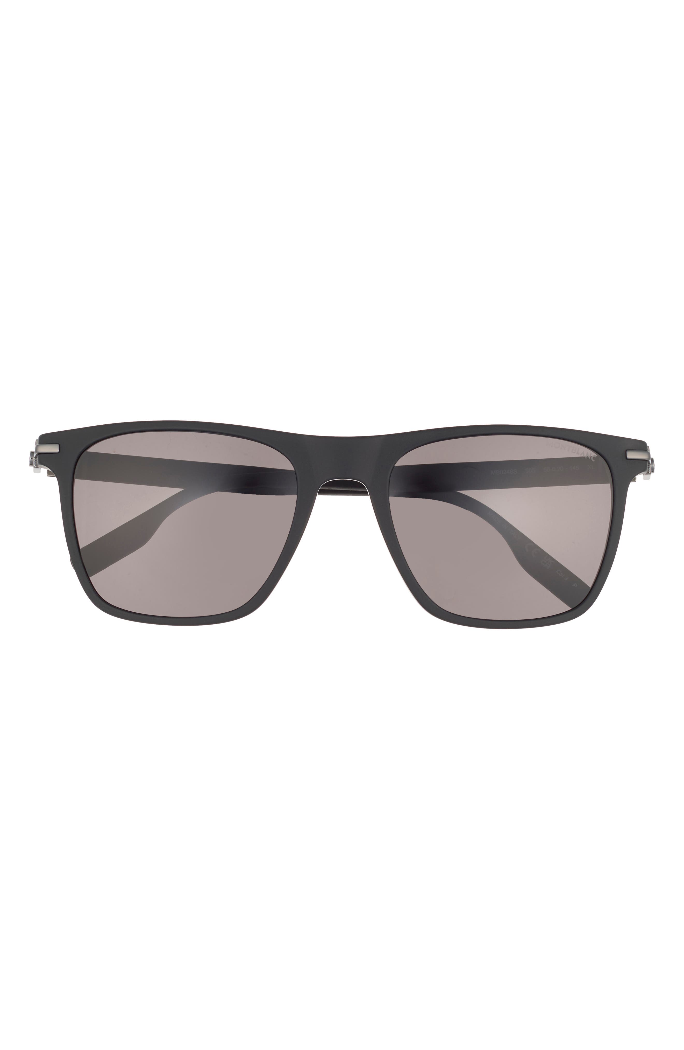 Montblanc 55mm Square Sunglasses