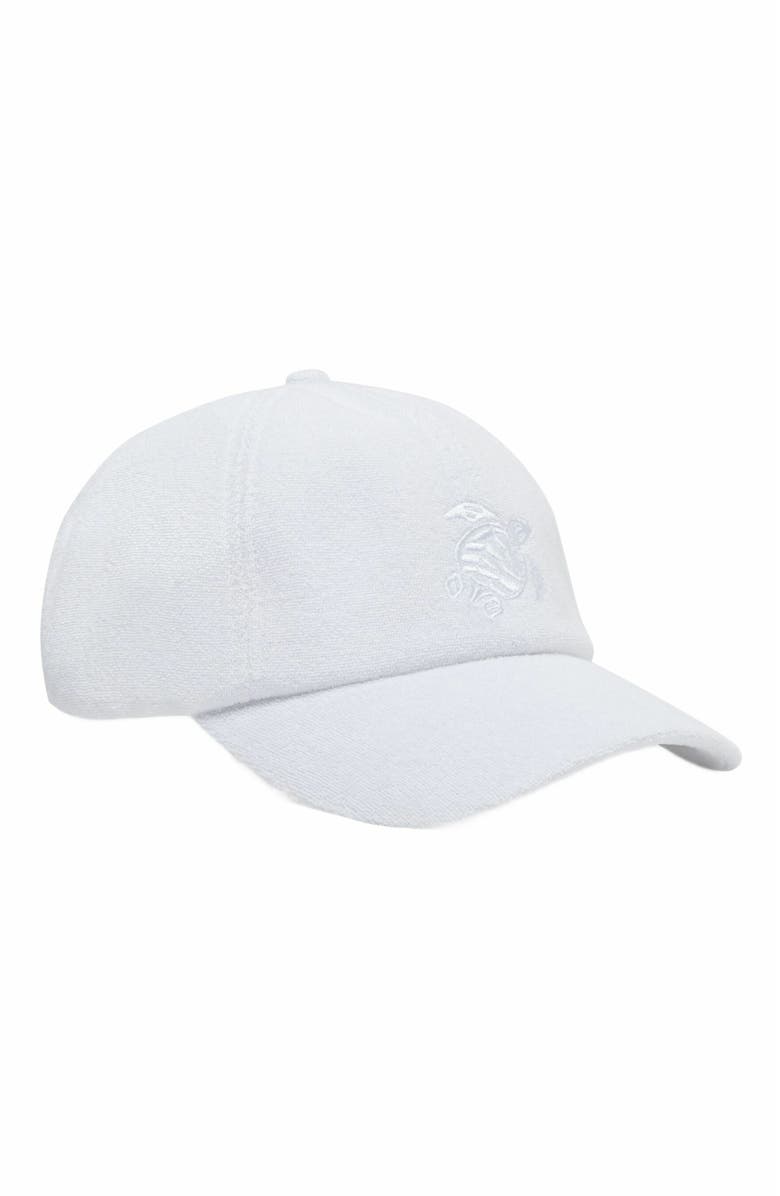 Vilebrequin Men's Solid Terry Cap, Main, color, Blanc