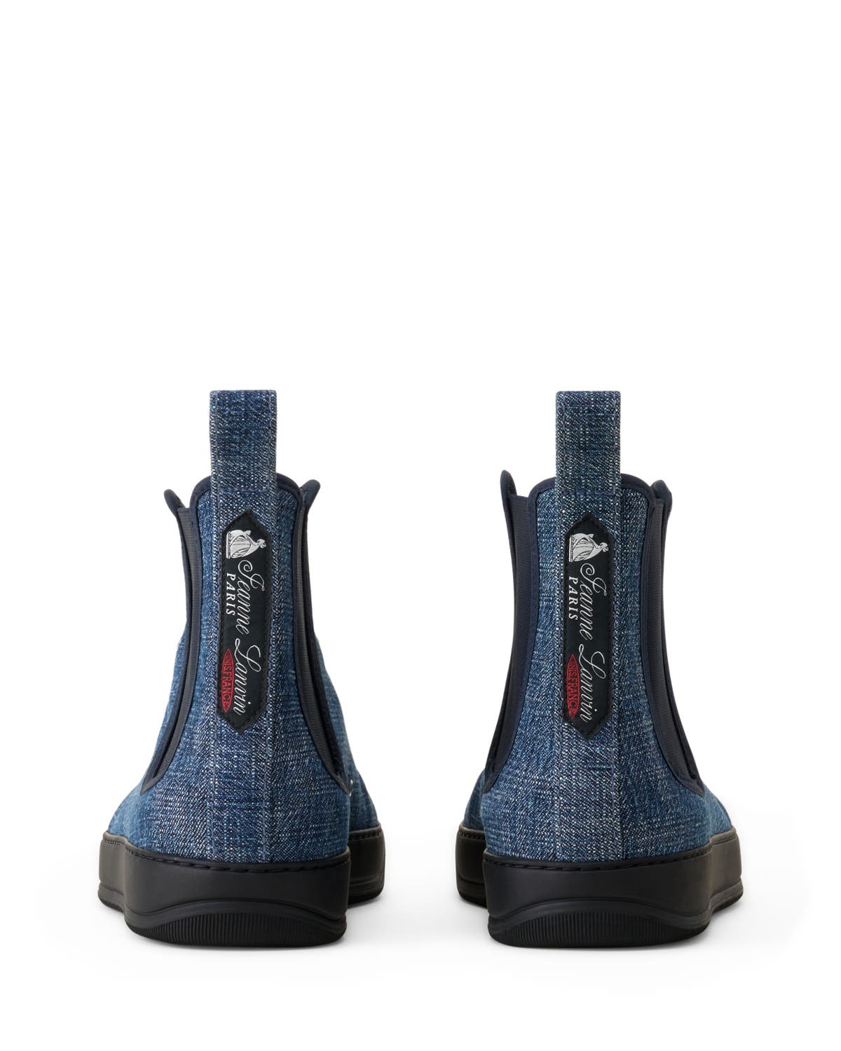 Lanvin Dbb1 High Top Denim Sneakers, Alternate, color, Blue Denim