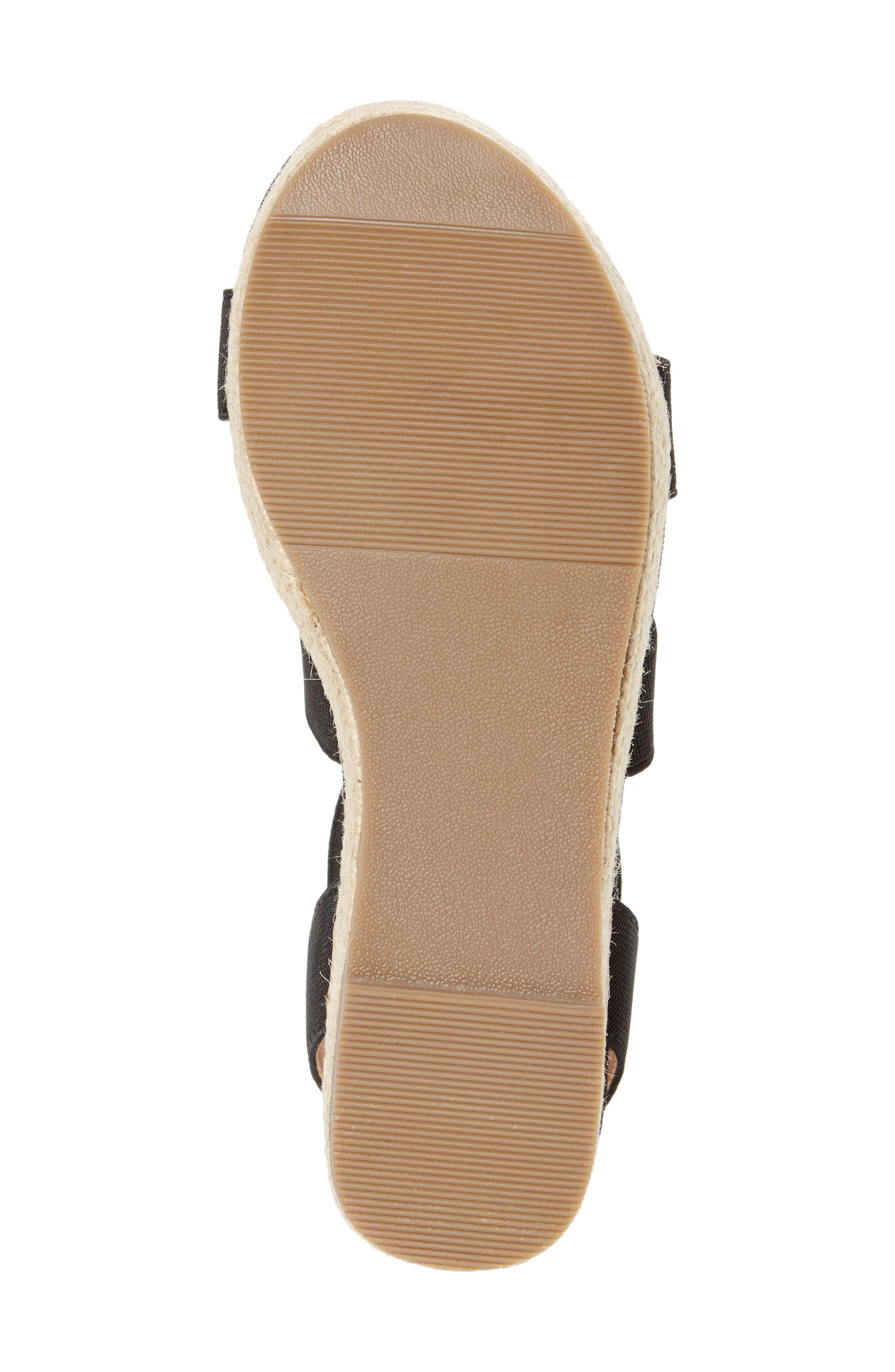 JBandi Wedge Sandal, Alternate, color, BLACK