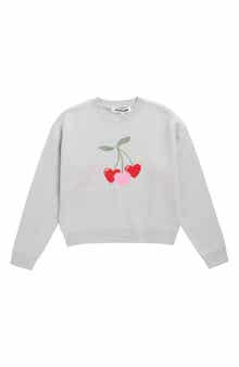 Vigoss Kids' Mossy Cherry Heart Sweater