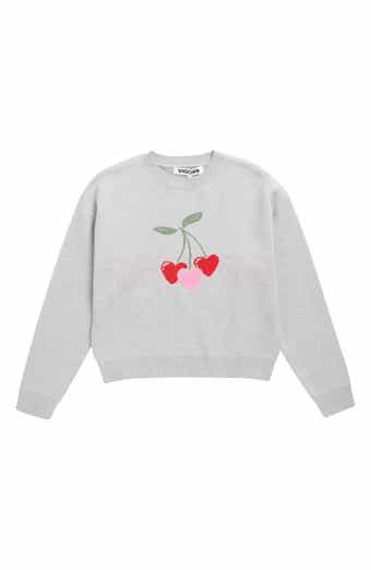 Vigoss Kids' Mossy Cherry Heart Sweater