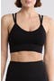 Strappy Racerback Rib Sports Bra