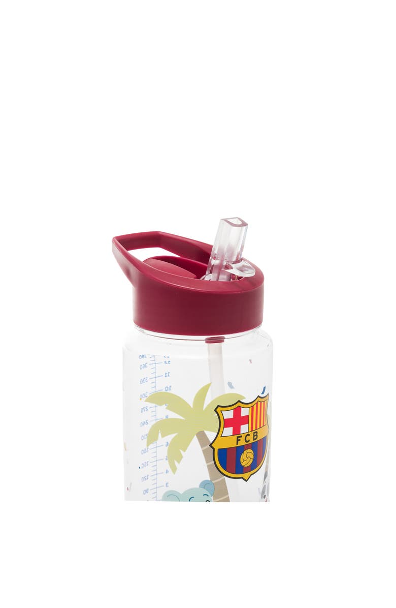 Miniland Barcelona Kiddie Water Bottle for Little Soccer Fans, Alternate, color, Red Multi