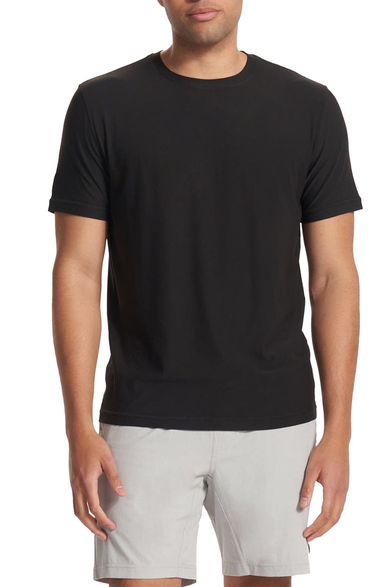 Strato Tech T-Shirt, Main, color, BLACK