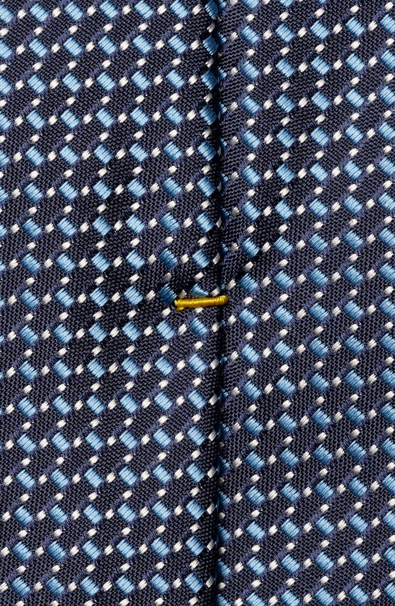 Eton Micro Silk Tie, Alternate, color, Navy