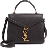 Saint Laurent Mini Cassandra Leather Top Handle Bag