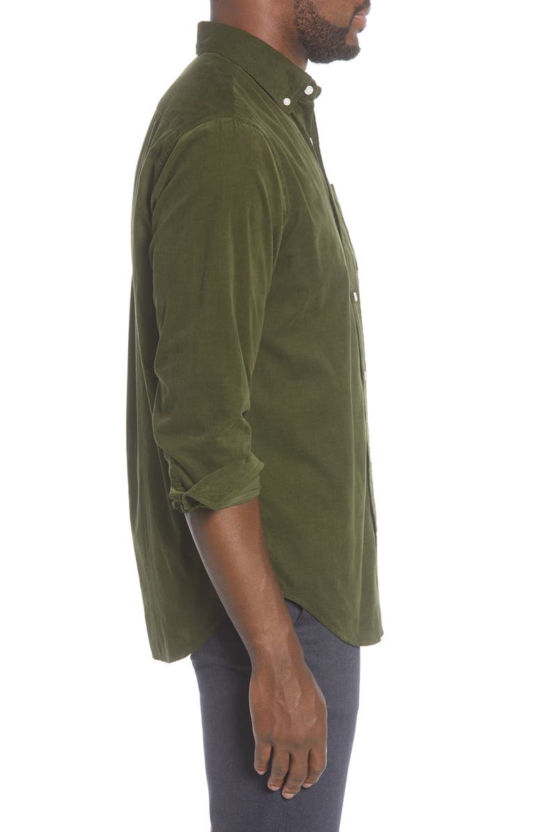 NN07 Levon BD 5723 Slim Fit Button-Down Corduroy Shirt, Alternate, color,