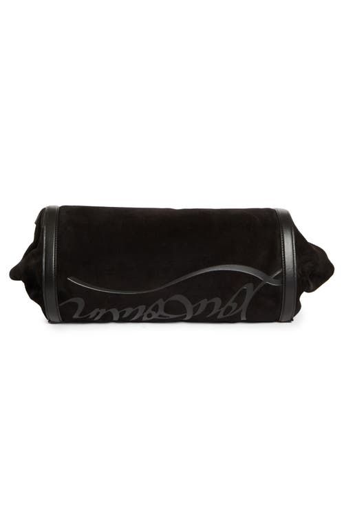 Christian Louboutin Crosta Pyramid Hobo Sling Bag In Black