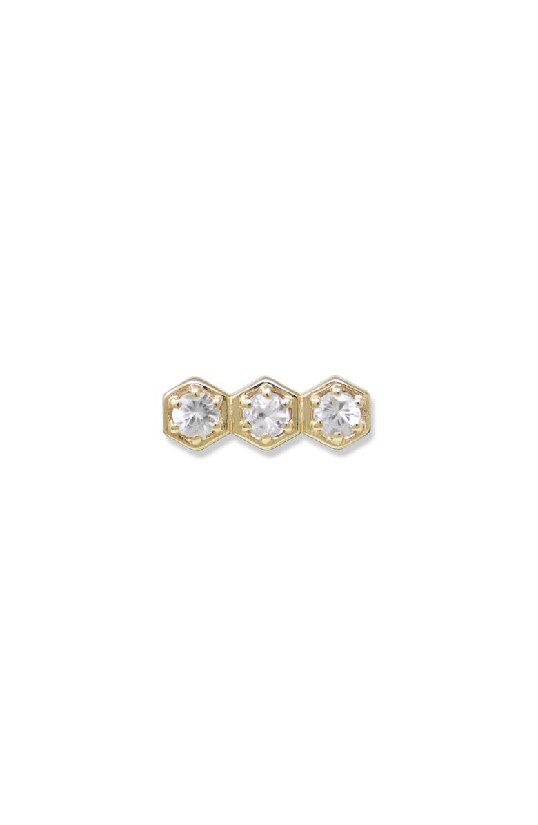 Anzie Jac + Jo Mini Bolt Single Stud Earring, Main, color, Gold