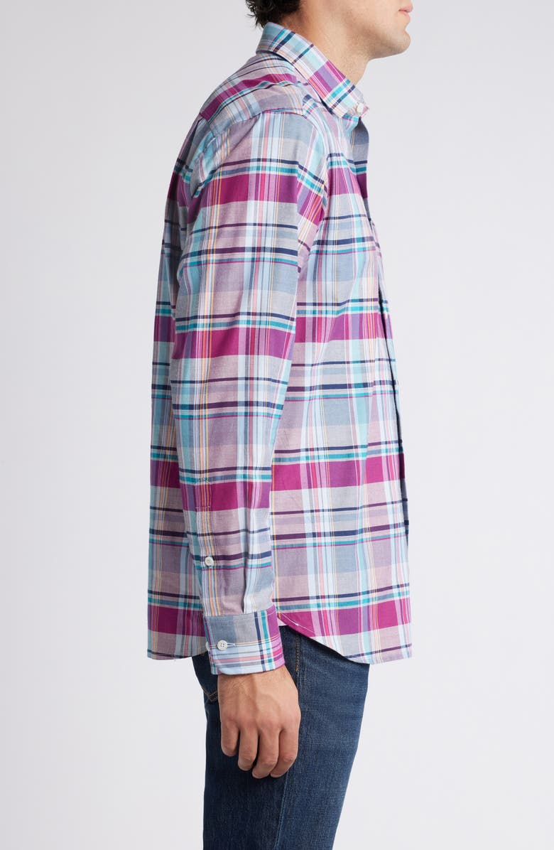 Tommy Bahama Lazlo Cheers Check Button-Up Shirt, Alternate, color, Festival