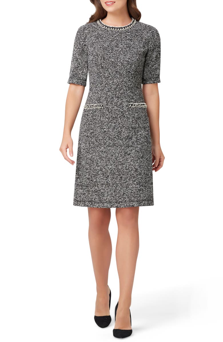 Tahari Bouclé Knit Sheath Dress, Main, color,
