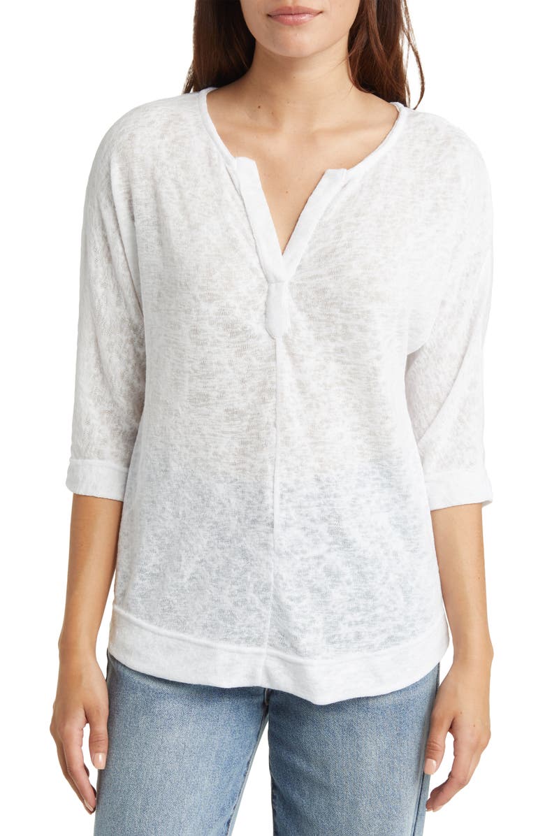 Caslon<sup>®</sup> Split Neck Top, Main, color,