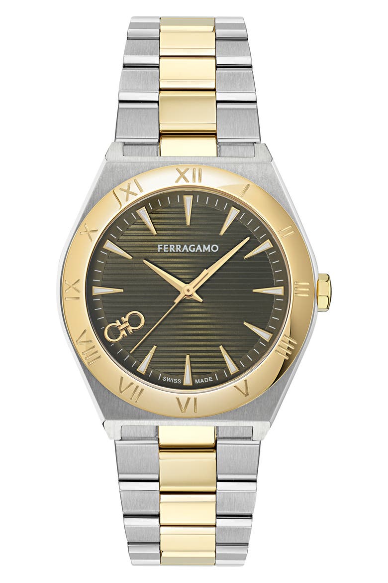 Vega Upper East Two-Tone Bracelet Watch, 40mm, Main, color, TWO TONE