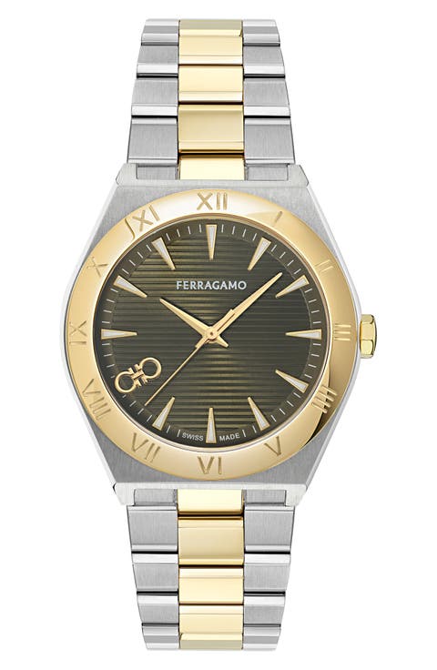 Vega Upper East Two-Tone Bracelet Watch, 40mm