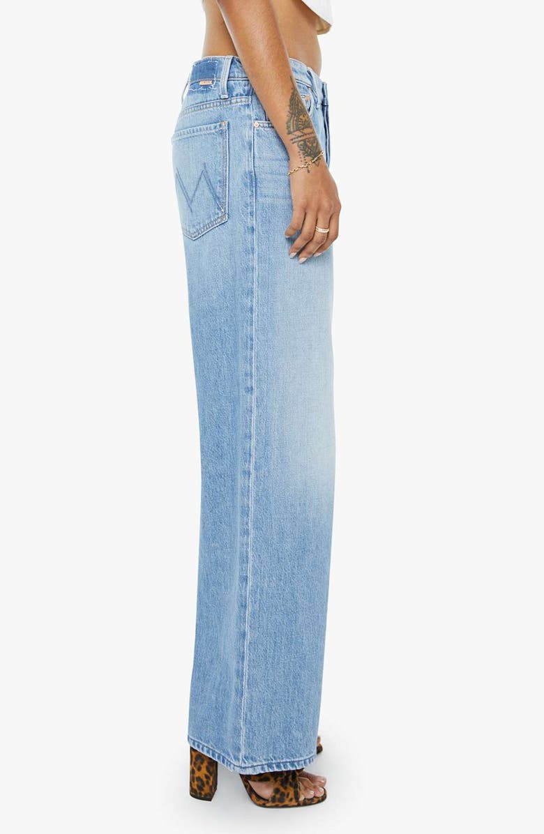 MOTHER Lil Rerun Zip Sneak High Waist Wide Leg Jeans, Alternate, color, Last Bite