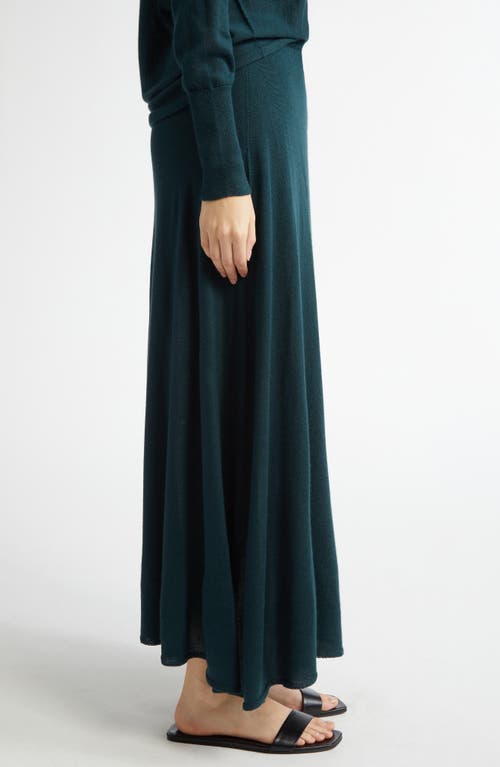 Johnstons Of Elgin Superfine Cashmere Sweater Skirt In Emerald
