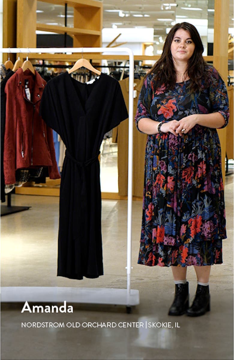 Belted V-Neck Dress, sales video thumbnail