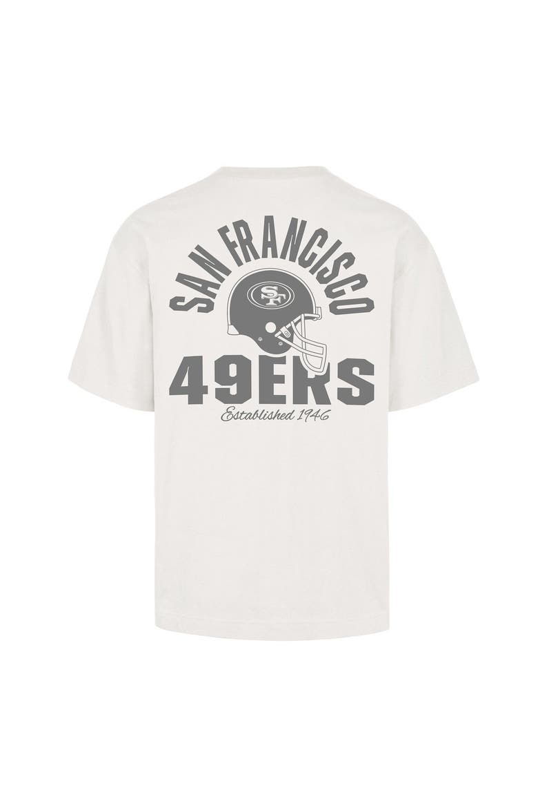 Men's '47 Off White San Francisco 49ers Photon Dust Foundation T-Shirt, Alternate, color, Cream