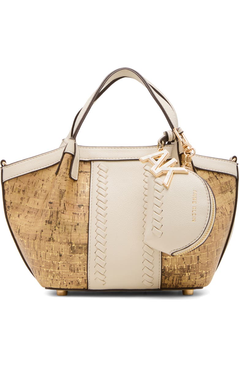 Anne Klein Cork Mini Tote with Card Wallet, Main, color,