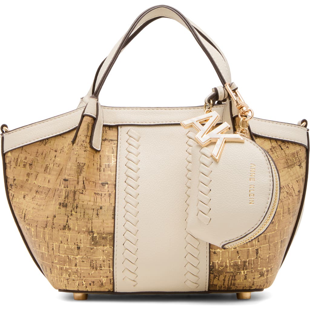 ANNE KLEIN ANNE KLEIN CORK MINI TOTE WITH CARD WALLET