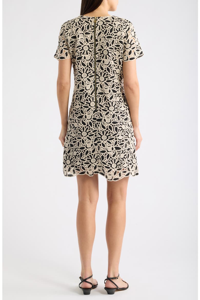 Charla Embroidered Dress, Alternate, color, COCONUT BLUSHING BLOOMS