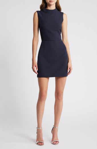 French Connection Echo Sleeveless Mock Neck Dress