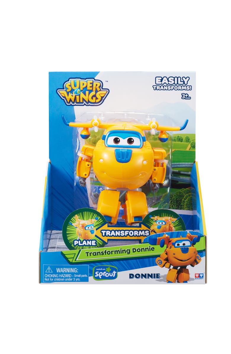 Auldey Toys North America 5 Inch Super Wings Transforming Donnie Action Figure, Alternate, color, 