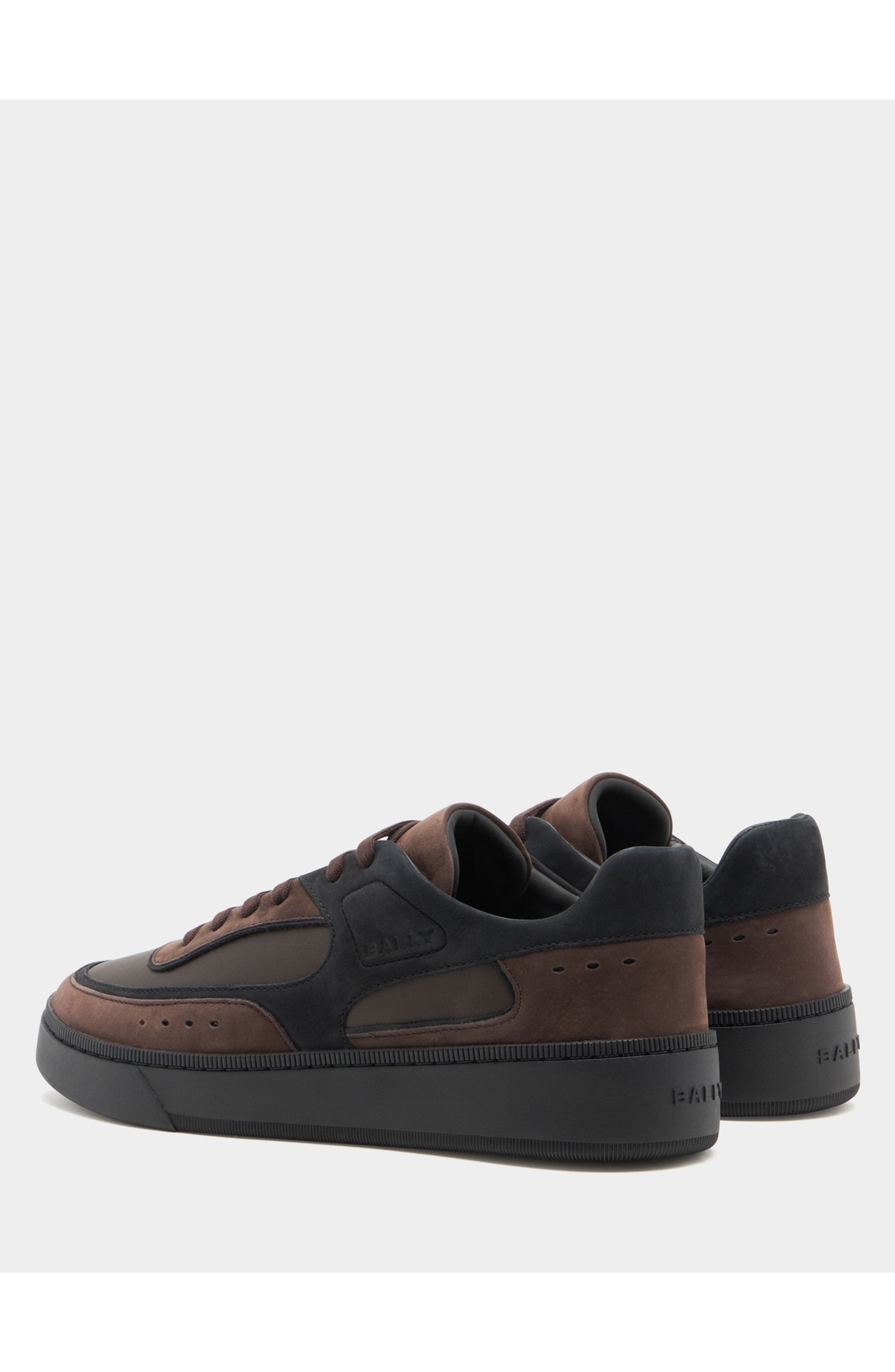 Bally Raise Sneaker in Nabuk Calf Leather, Alternate, color, Brown