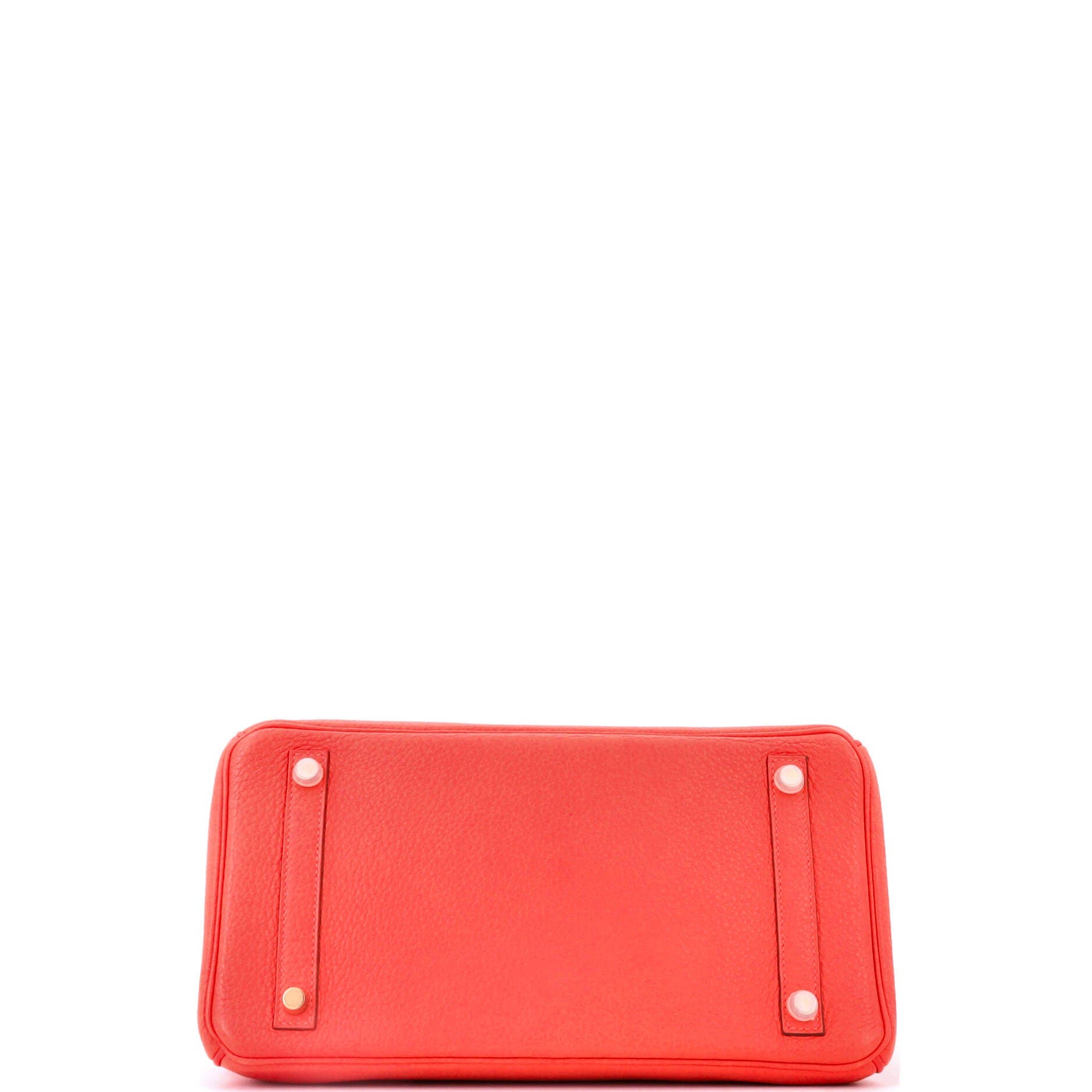 Birkin Handbag Red Clemence with Gold Hardware 30, Alternate, color, Red
