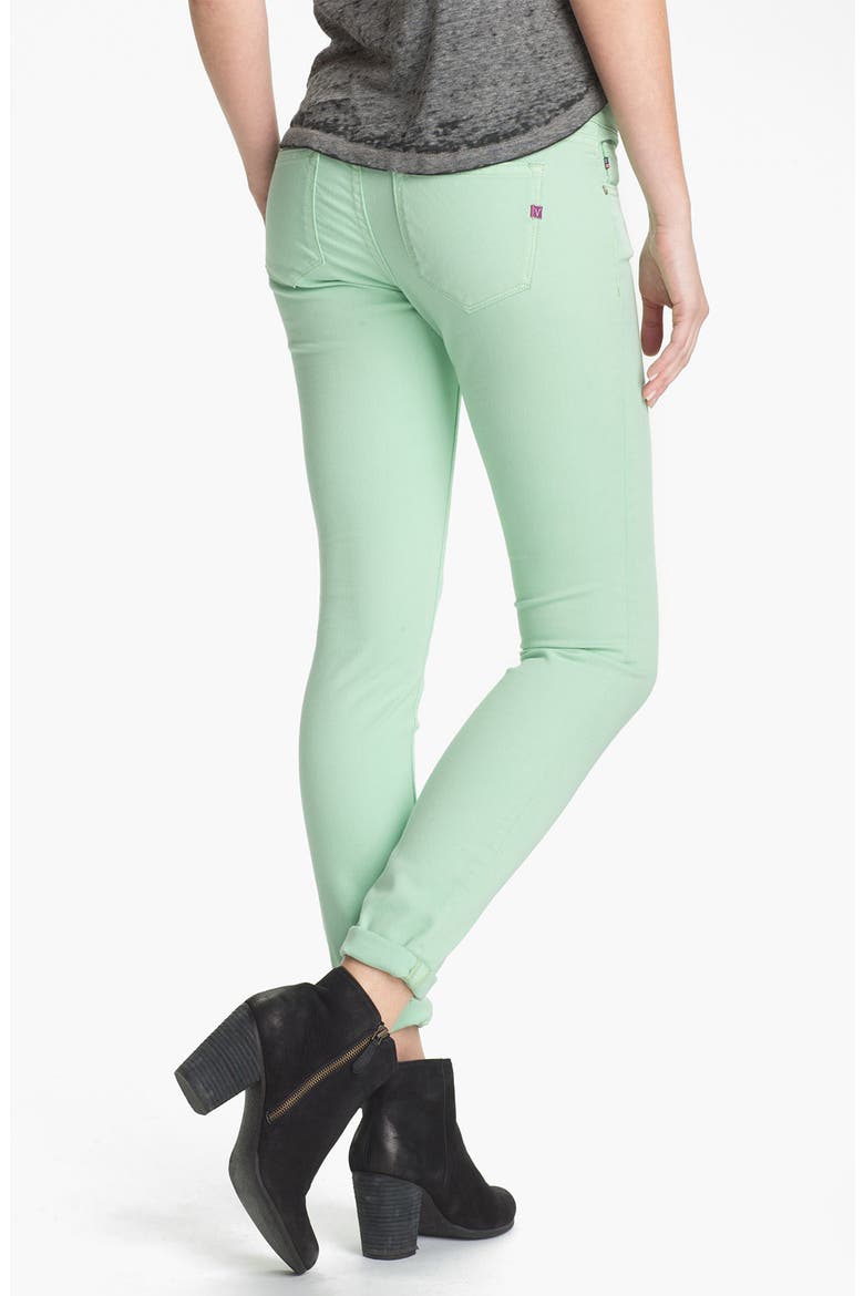 Colored Skinny Jeans, Main, color, MINT