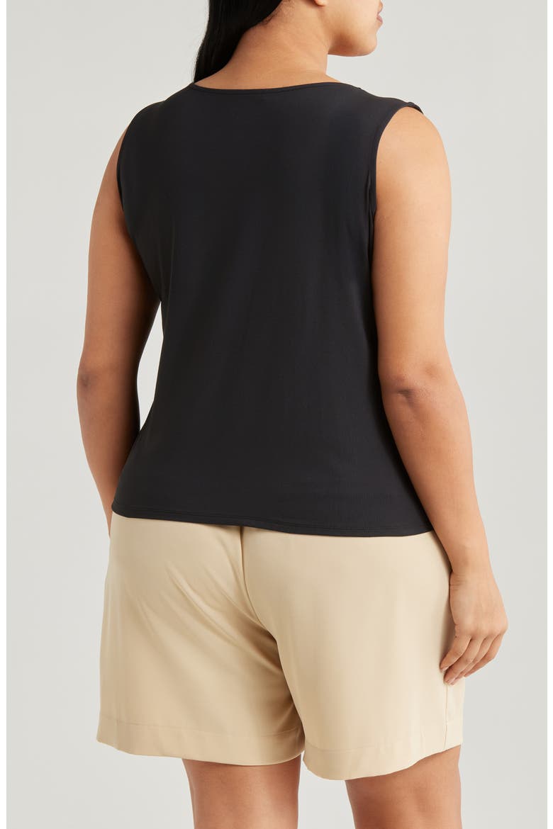 'Lyssentials Evie Scoop Neck Tank, Alternate, color, BLACK