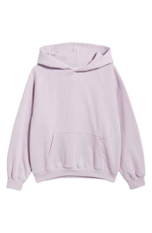 Bp. Fleece Detail Oversize Raglan Hoodie In Purple