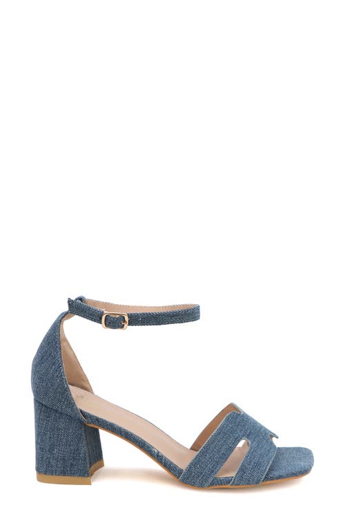 Yoki Tavin Ankle Strap Sandal In Denim