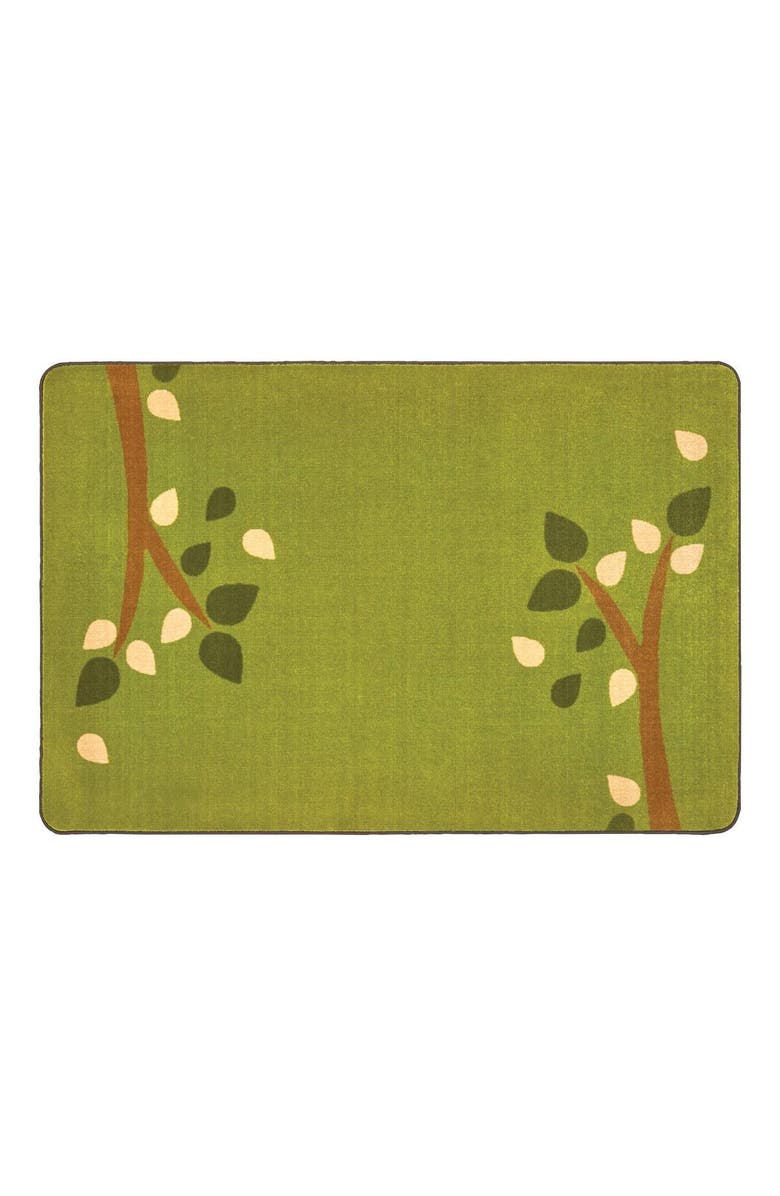 Kaplan Early Learning Company Branching Out Carpet, Main, color, Green
